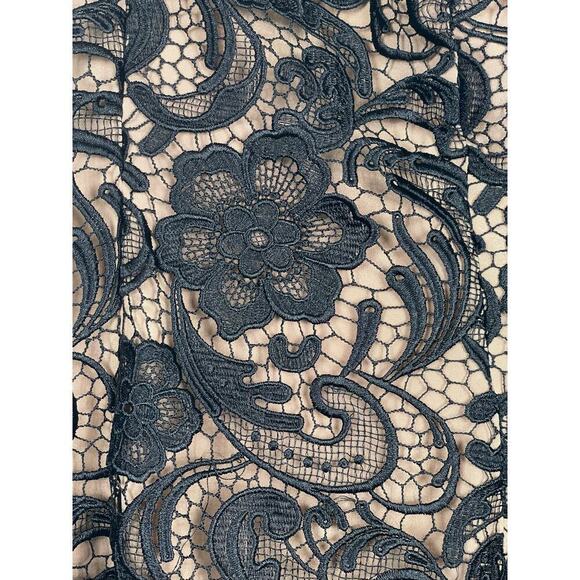 Dress The Population Isabella One-Shoulder Lace Sheath Dress Black Medium Party - Picture 11 of 14